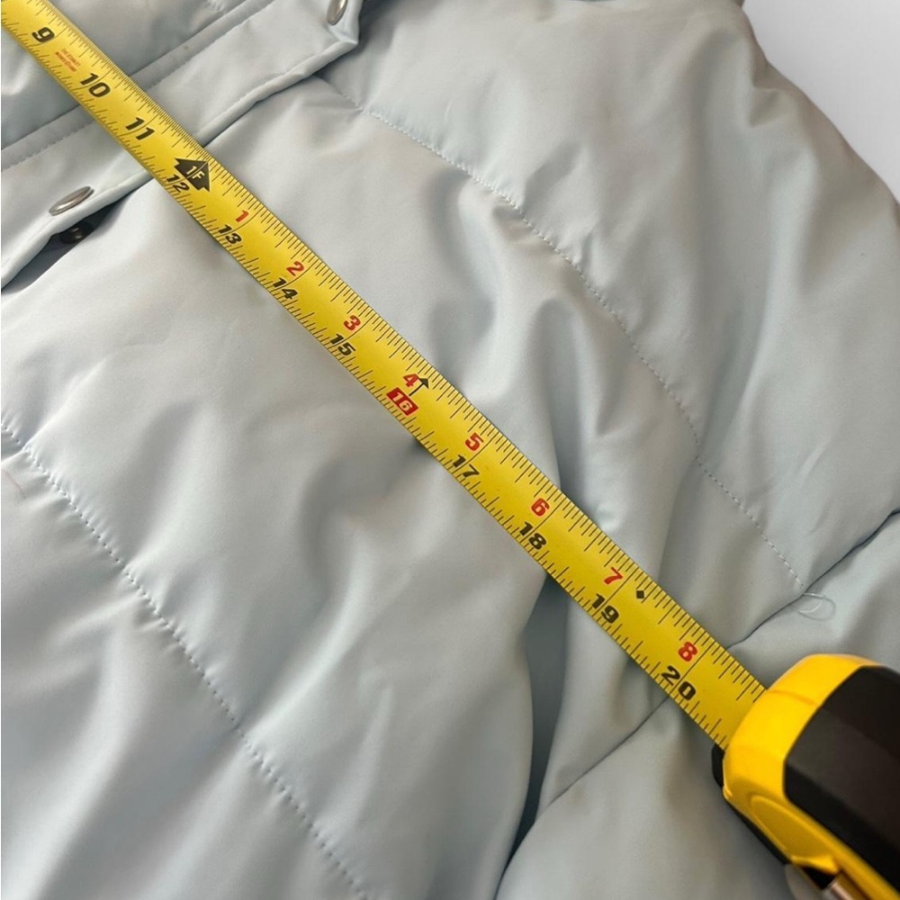 Light Blue Women's Puffer Jacket - Picture 5 of 8